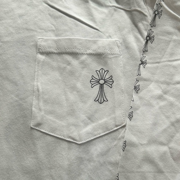 Chrome Hearts Cross White Long Sleeve Tee - Picture 2 of 5